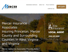 Tablet Screenshot of mercerinsuranceonline.com